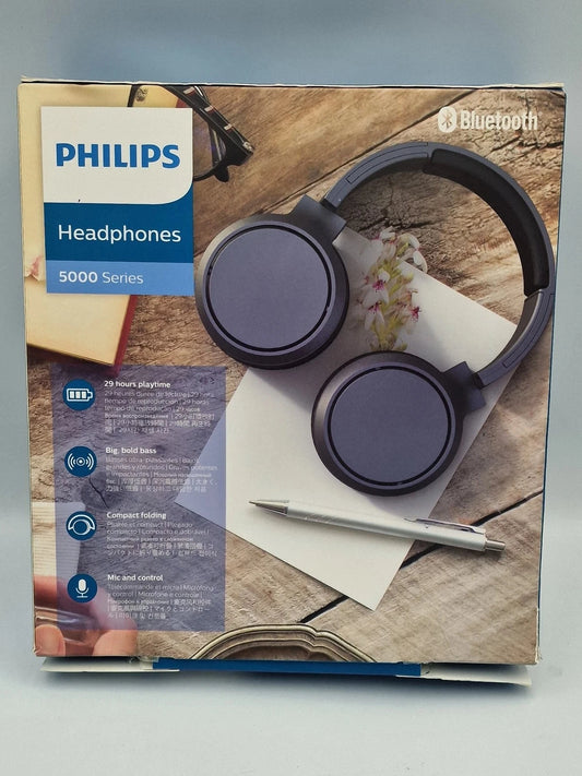 Philips 5000 series bluetooth headphones Big Bold Bass Compact Folding