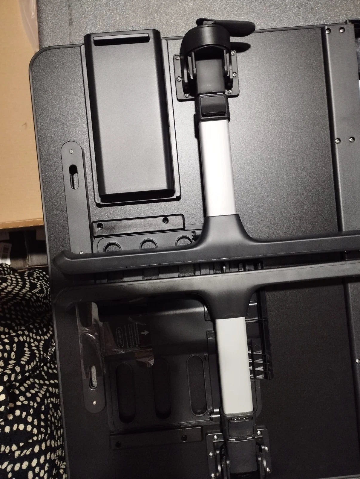 Cooper Desk PRO Large Laptop Table, Adjustable Height Laptop Lap Tray BLACK