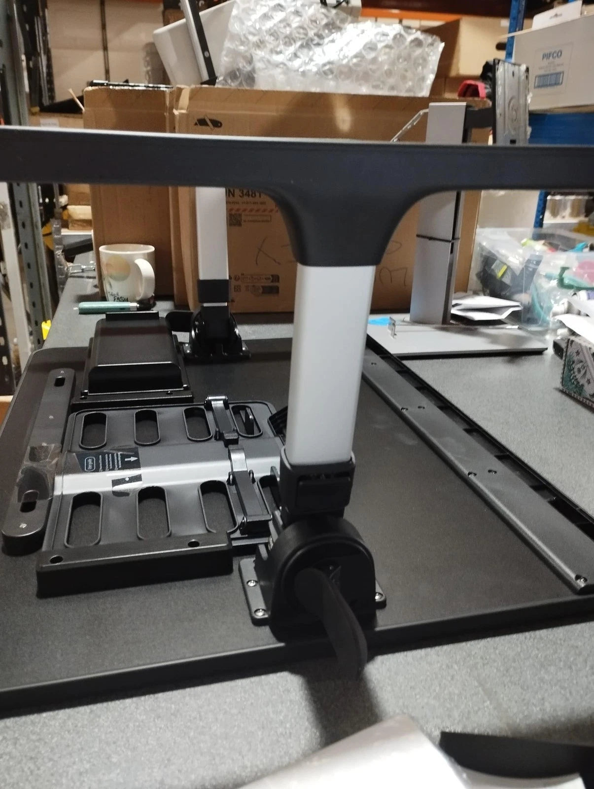 Cooper Desk PRO Large Laptop Table, Adjustable Height Laptop Lap Tray BLACK