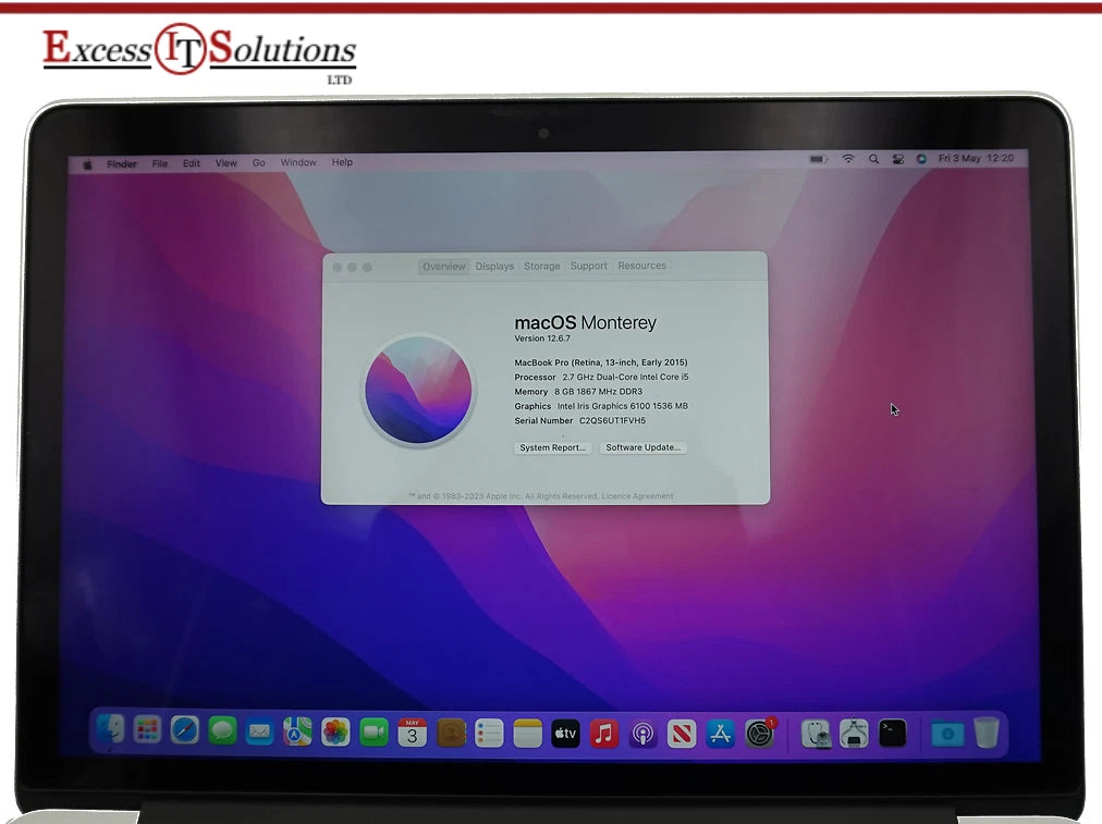 Apple Macbook Pro Early 2015 A1502 SPARES OR REPAIRS READ DESCRIPTION 10943