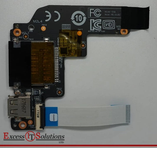 MSI GE62VR 7RF Apache Pro (MS-16JB) USB Card Reader Board MS-16JB2 Daughterboard