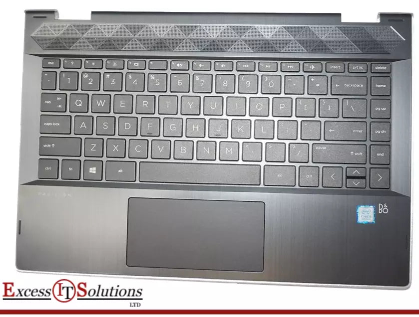 HP Pavilion X360 14-CD1024TU Black Laptop Palmrest Cover UK Keyboard Touchpad