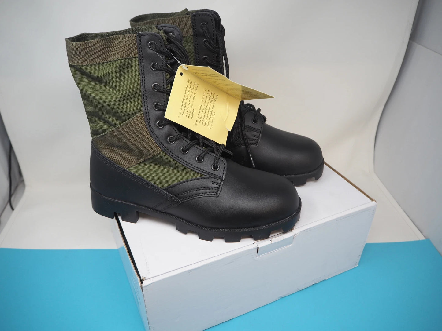 Mil-Tec US Military Boots, Green (Olive) UK 8
