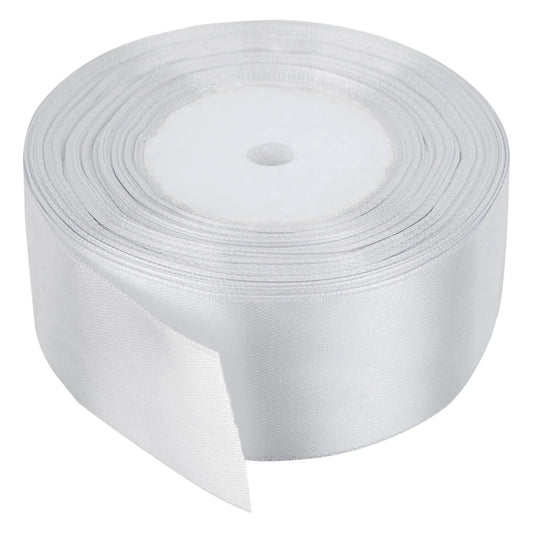 2 X 25 Yards 4CM Thick White Ribbon