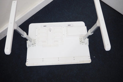 Cooper Desk PRO Large Laptop Table, Adjustable Height | Leather Laptop Lap Tray white