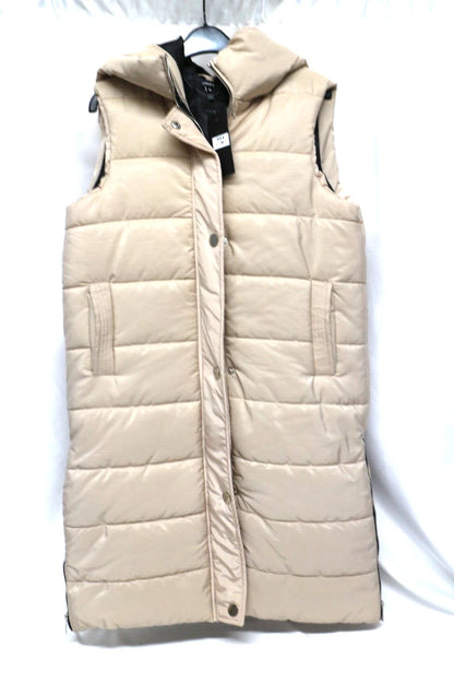 RISING MIRIAM PADDED GILET IN BEIGE Medium