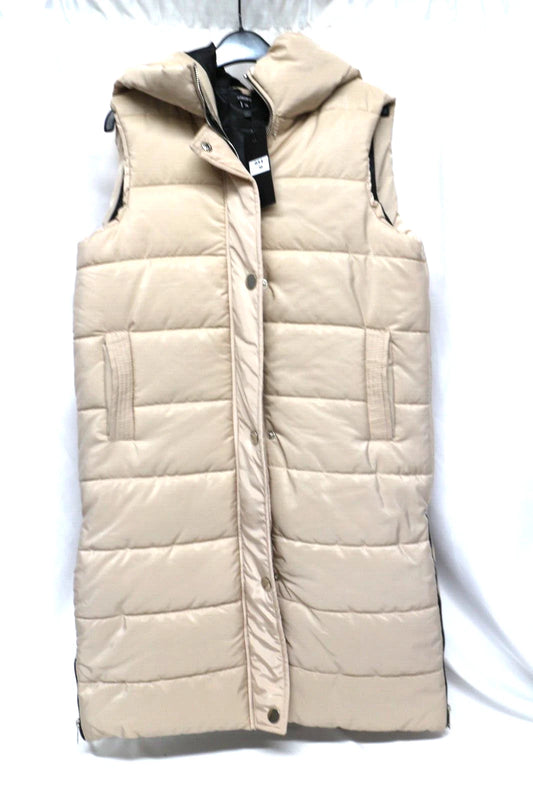 RISING MIRIAM PADDED GILET IN BEIGE Medium