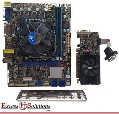 ASRock H71M-DG3 M/B CPU RAM GPU Combo Intel Celeron G550 4GB DDR3 RAM 610GT