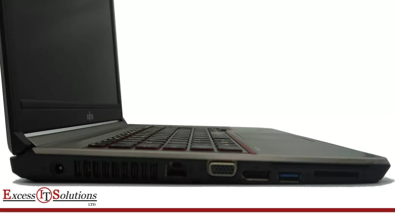 Fujitsu Lifebook E744 Intel i5 4th 8GB RAM 120GB SSD Win 10 Pro Silver/Red