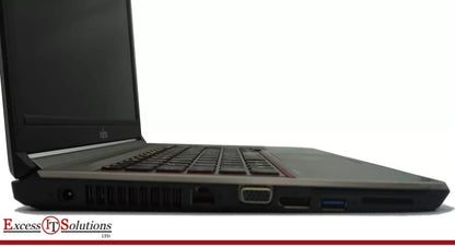 Fujitsu Lifebook E744 Intel i5 4th 8GB RAM 120GB SSD Win 10 Pro Silver/Red