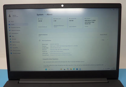 READ CONDITION Lenovo V15 15.6" Laptop AMD Ryzen 5 3500U 8GB 240GB SSD Win11 P