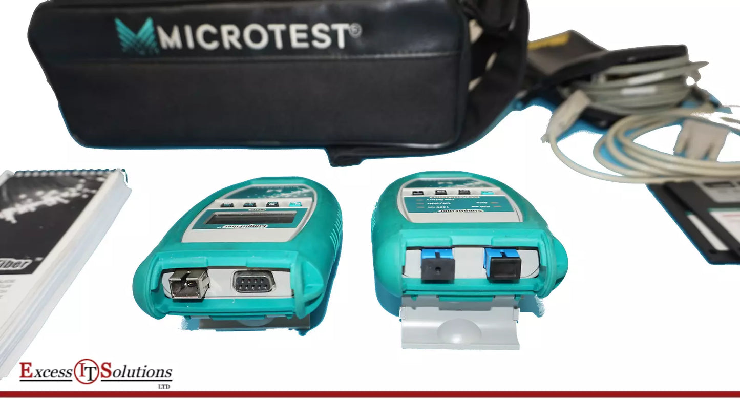 Fluke Microtest SimpliFiber MM Fiber Optic Loss Test Kit