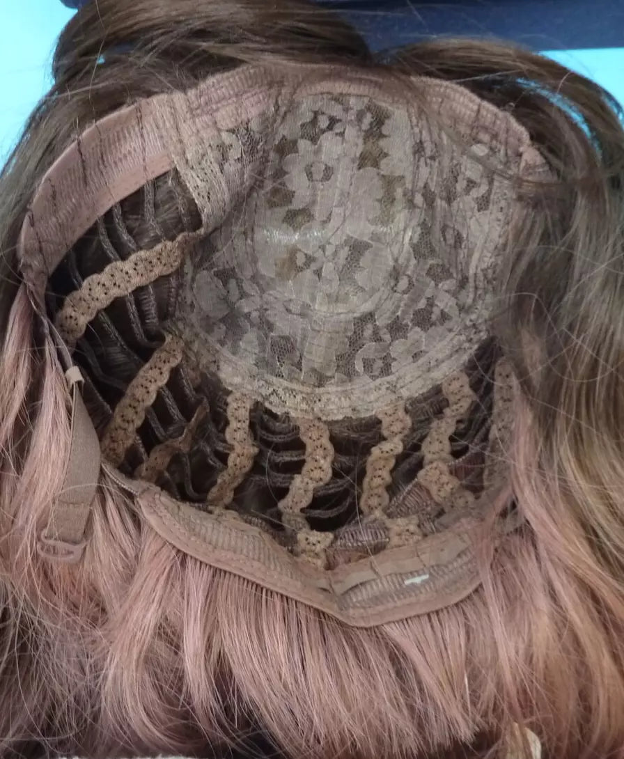 FULL WIG BROWN/PINK AMBRE-APPROX 20"