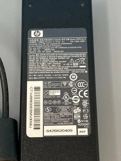 HP AC MAINS ADAPTER/CHARGER PA-1900-08R1 PPP012HA  PA-1900-32HA 19V 4.74A 90W