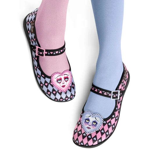 Hot Chocolate Designs Chocolaticas Game of Hearts Mary jane flats-uk11/EU43/US13