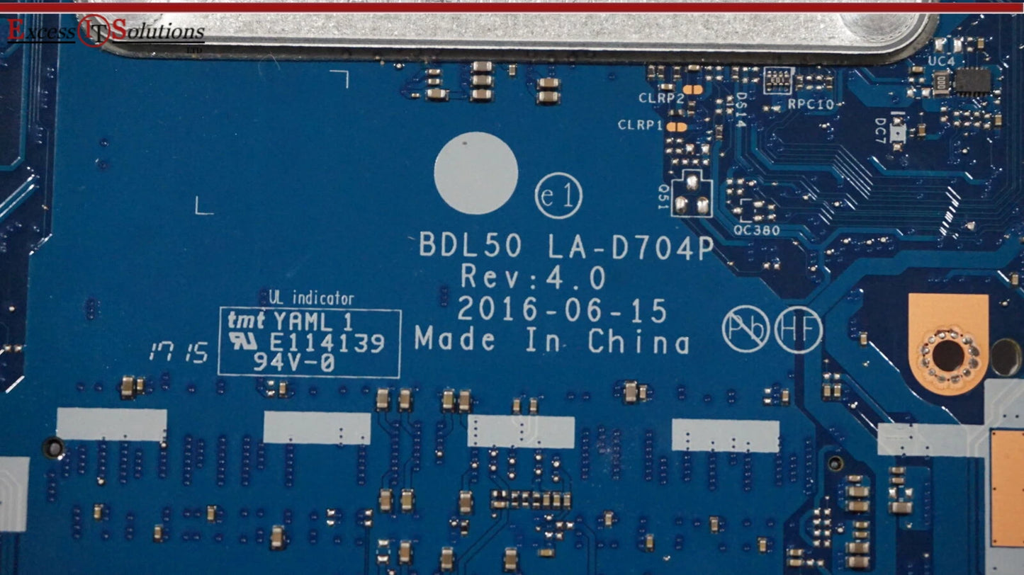 NOT WORKING HP 250 G5 Motherboard w/ Intel Core i5-6200u incl SATA board