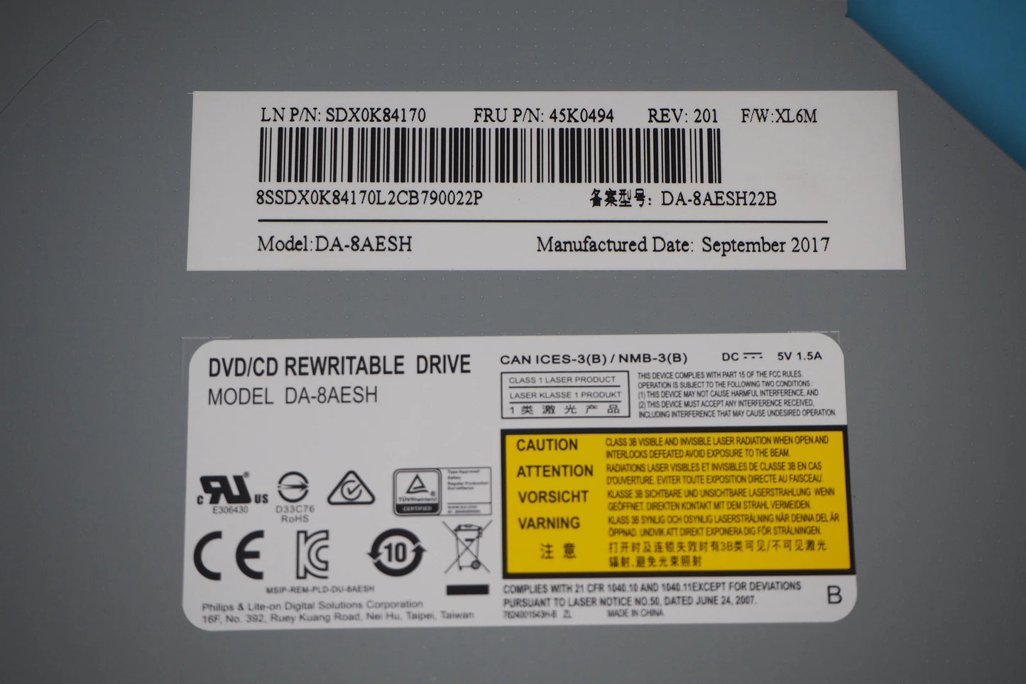 Lenovo Ideacentre 520-24IKL DVD/CD Rewritable drive