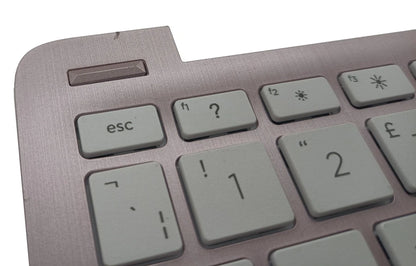 Genuine HP Stream 11-AK 11-AJ Palmrest Cover Keyboard UK Pink L44642-031