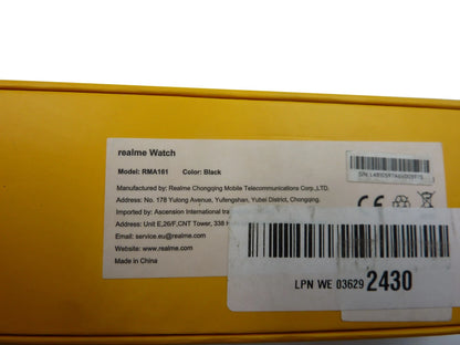 Realme Android Smart Watch RMA161 x6 Job Lot New Old Stock NONE HOLD CHARGE