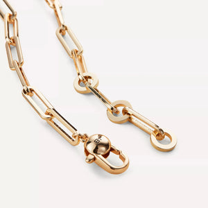 JENNY BIRD Gold-Plated Andi Slim Paperclip Chain Necklace RRP:£125