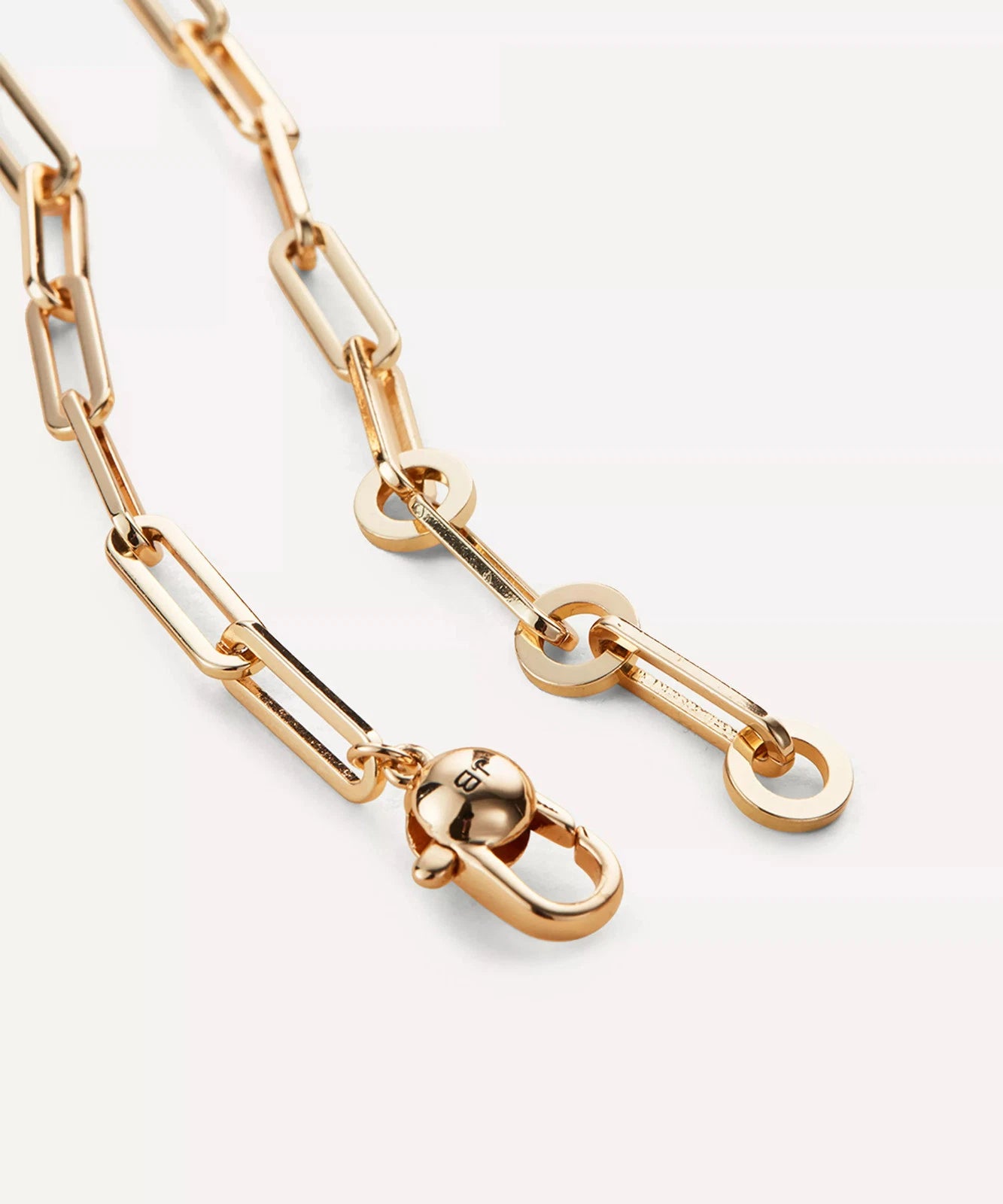 JENNY BIRD Gold-Plated Andi Slim Paperclip Chain Necklace RRP:£125