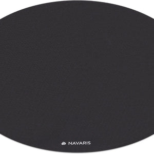 Navaris 120cm diameter 0.6cm thick non slip round yoga mat