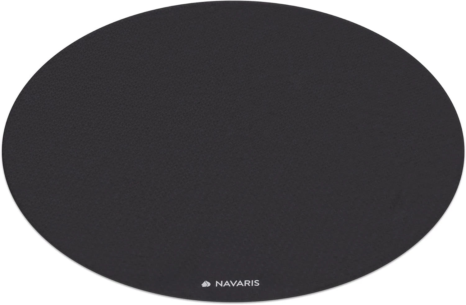 Navaris 120cm diameter 0.6cm thick non slip round yoga mat