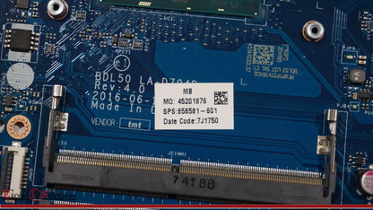 NOT WORKING HP 250 G5 Motherboard w/ Intel Core i5-6200u incl SATA board