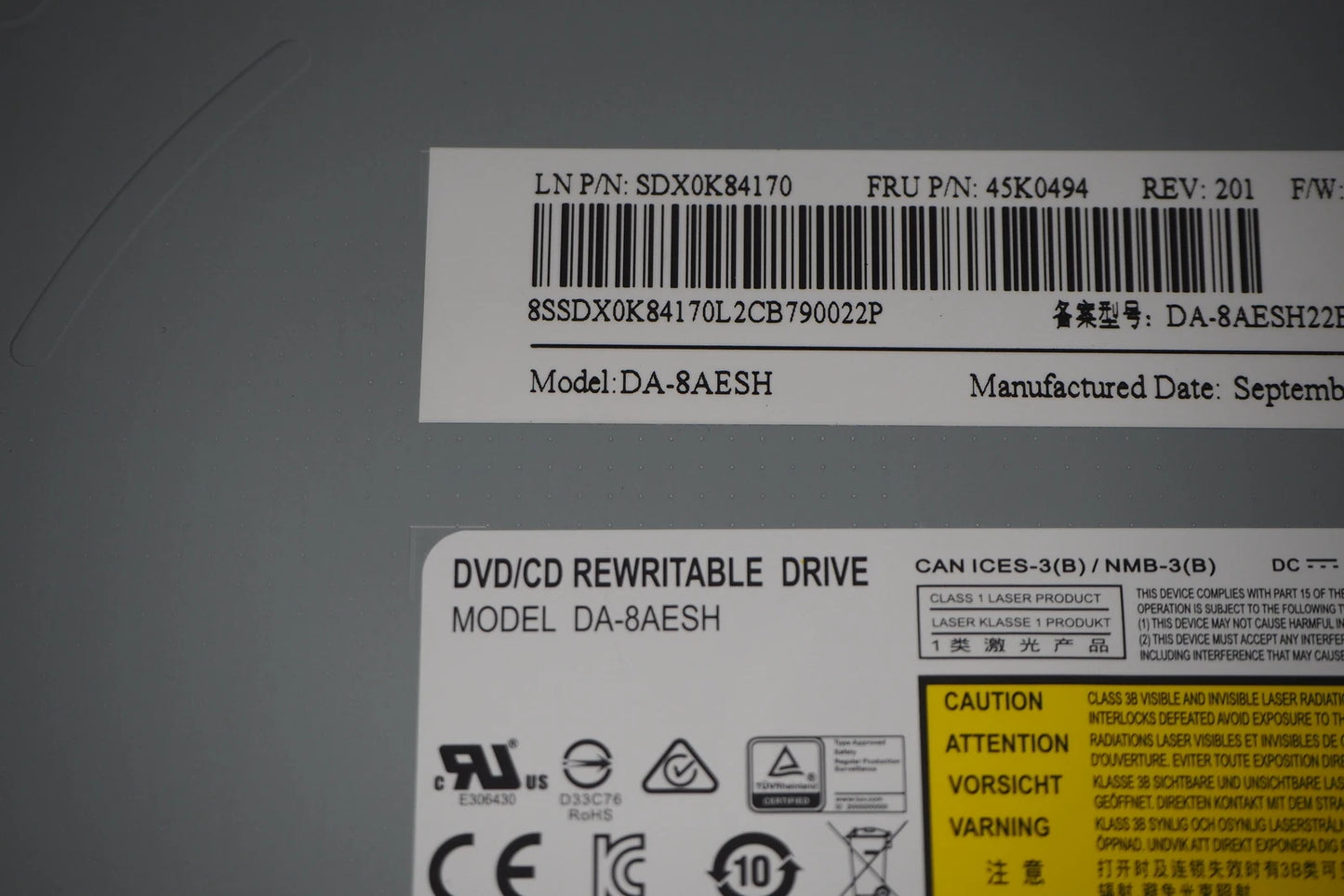 Lenovo Ideacentre 520-24IKL DVD/CD Rewritable drive