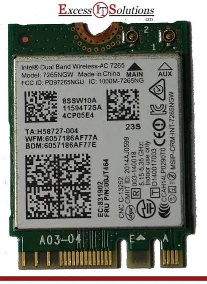 Intel Dual Band Wireless-AC 7265NGW Wifi WLAN & Bluetooth Card for Lenovo Yoga