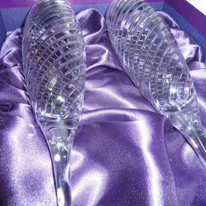 PORTMEIRION - SOPHIE CONRAN FOR ROYAL WORCESTER - CIRRUS - CHAMPAGNE FLUTES X2