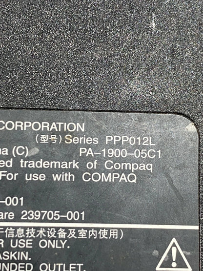 HP AC MAINS ADAPTER/CHARGER PA-1900-08R1 PPP012HA  PA-1900-32HA 19V 4.74A 90W