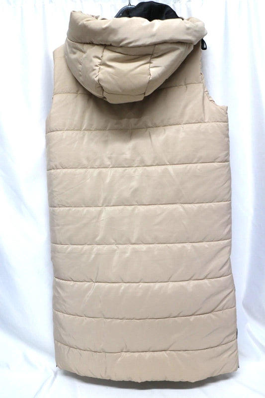 RISING MIRIAM PADDED GILET IN BEIGE Medium