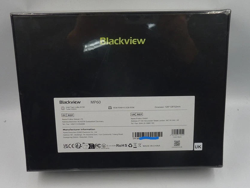 New Blackview Mini PC Intel Twin Lake N150 16GB RAM 512GB SSD Windows 11 Pro