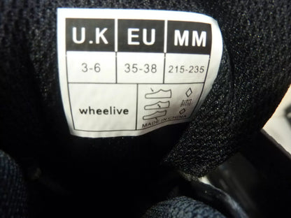 WHEELIVE INLINE SKATES-SIZE UK3-6 BLACK/PINK