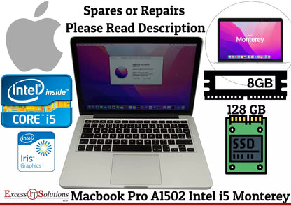 Apple Macbook Pro Early 2015 A1502 SPARES OR REPAIRS READ DESCRIPTION 10943