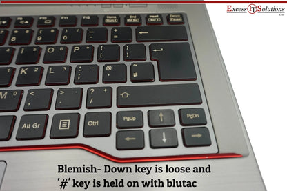 Fujitsu Lifebook E744 Intel i5 4th 8GB RAM 120GB SSD Win 10 Pro Silver/Red