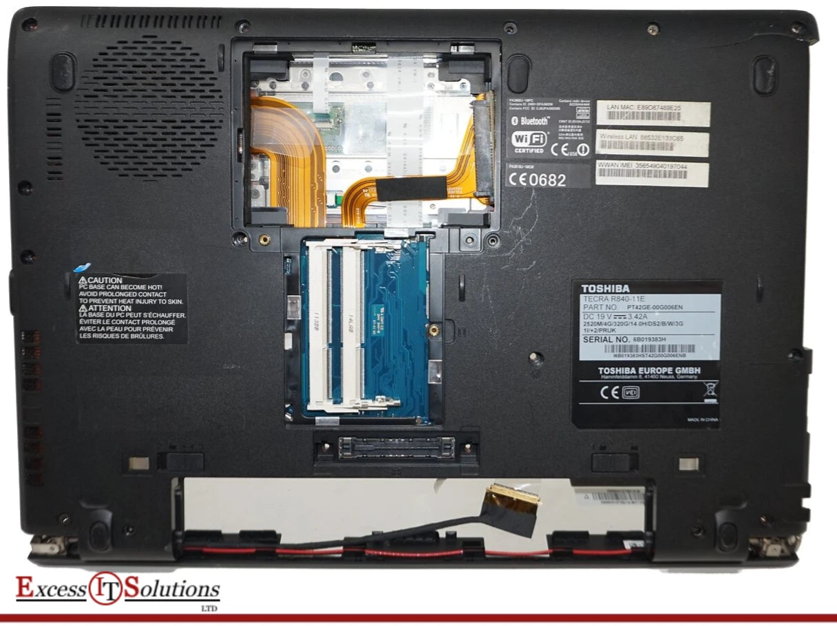 Toshiba Tecra R840-11E barebones laptop base palmrest lid motherboard parts only