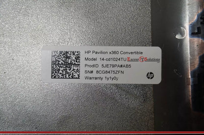 SCUFFS HP Pavilion X360 Convertible 14-CD1024TU Base Plastics Cover