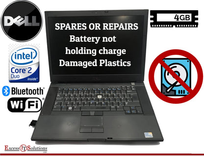 Dell Latitude 6500 Core2Duo 15.5" NO HDD 4GB RAM DVD/RW