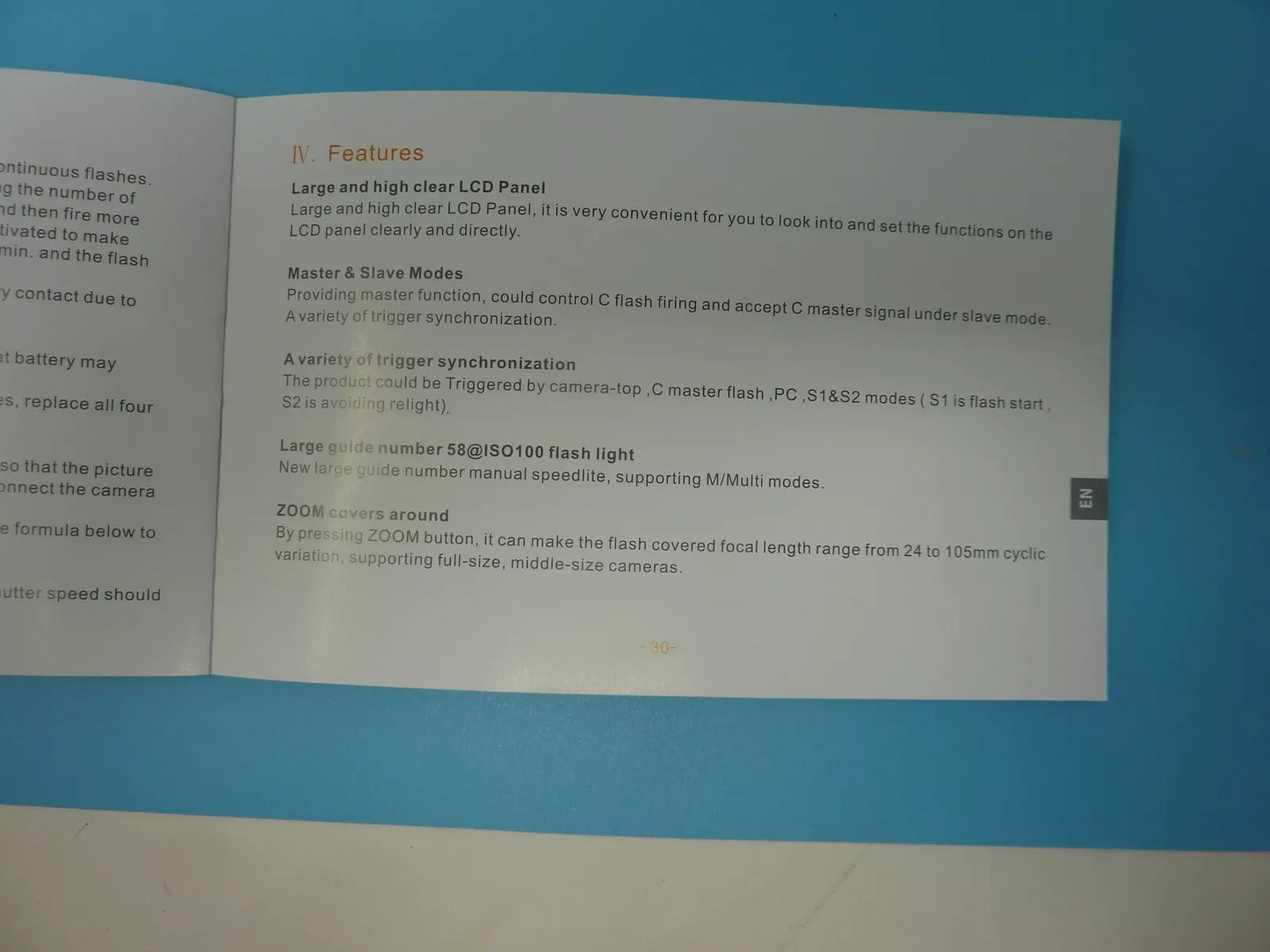 TRAVOR SL-568 SPEEDLITE FLASH