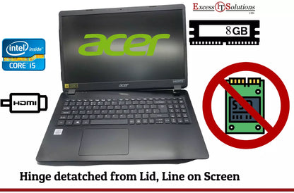 Acer Extensa 15 N19C1 Damaged Hinge Intel Core i5 10th 8GB RAM NO SSD