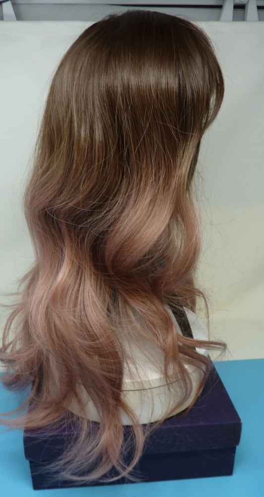 FULL WIG BROWN/PINK AMBRE-APPROX 20"