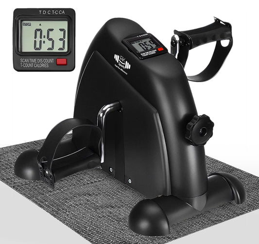 Portable Mini Exercise Bike - black