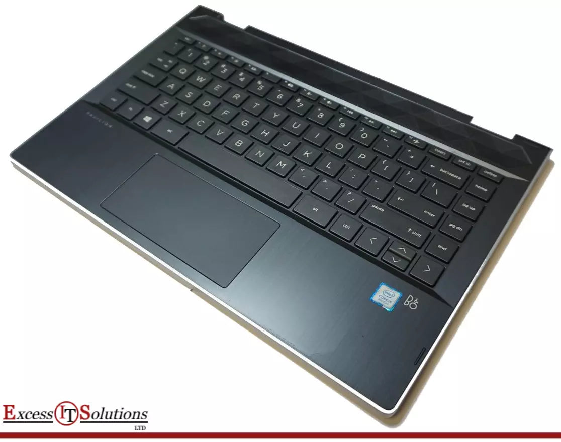 HP Pavilion X360 14-CD1024TU Black Laptop Palmrest Cover UK Keyboard Touchpad