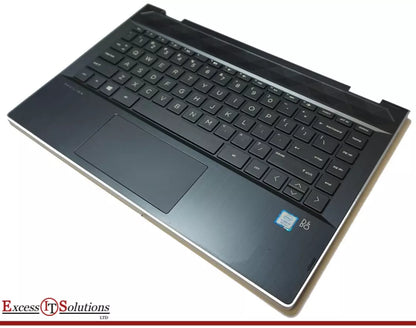 HP Pavilion X360 14-CD1024TU Black Laptop Palmrest Cover UK Keyboard Touchpad