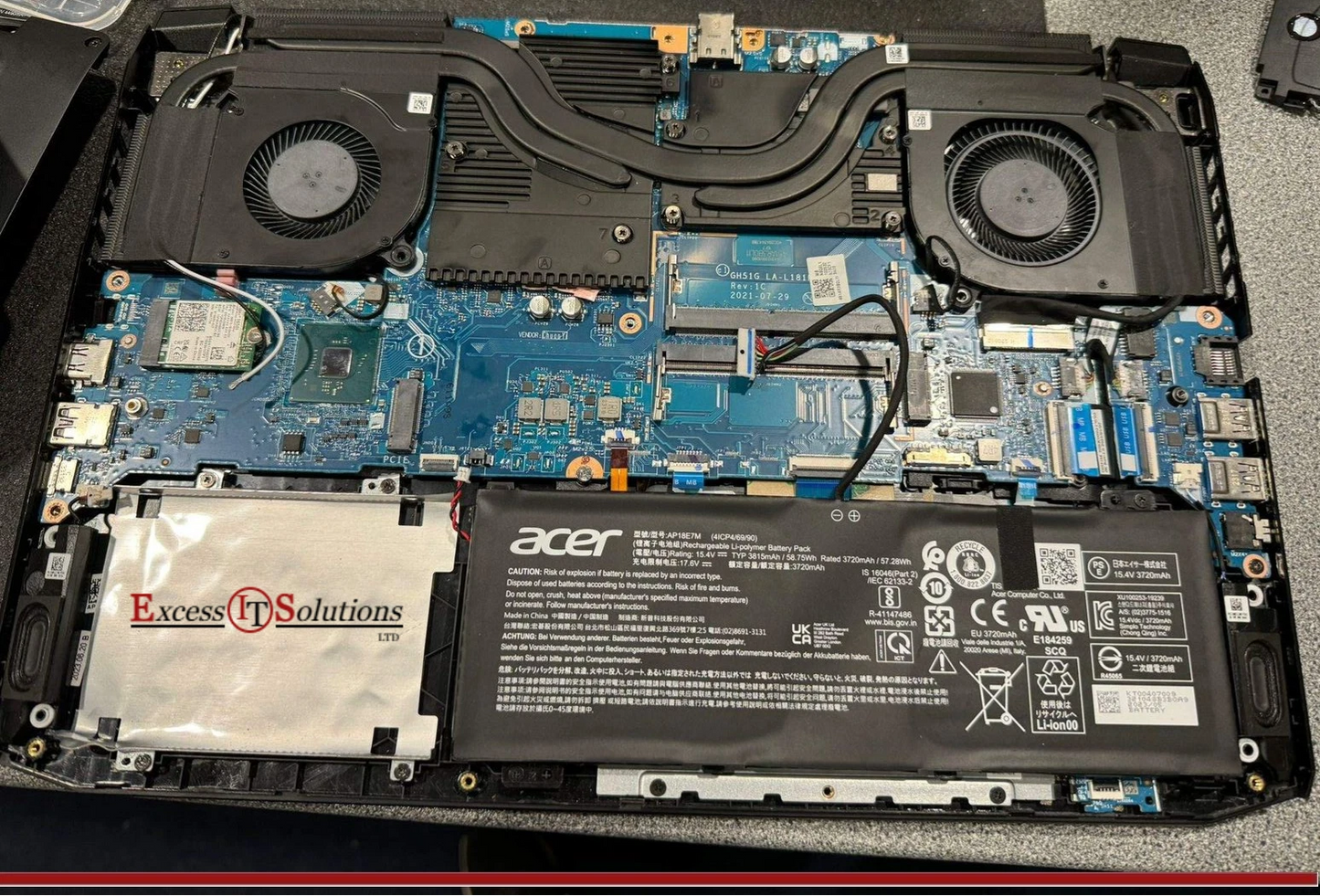 SPARES Acer Nitro 5 N20C1 Intel i5 Geforce RTX NO RAM OR SSD READ DESCRIPTION