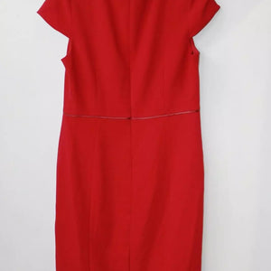 Hobbs JOAN SHIFT DRESS UK 14 POPPY RED