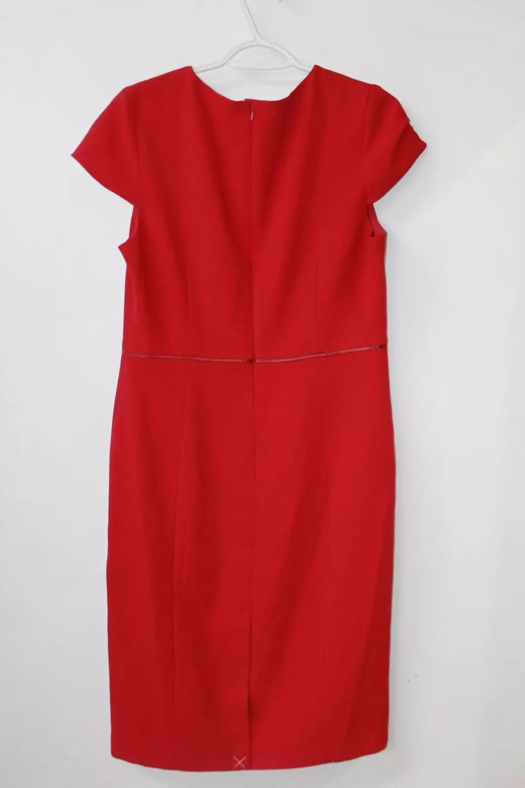 Hobbs JOAN SHIFT DRESS UK 14 POPPY RED
