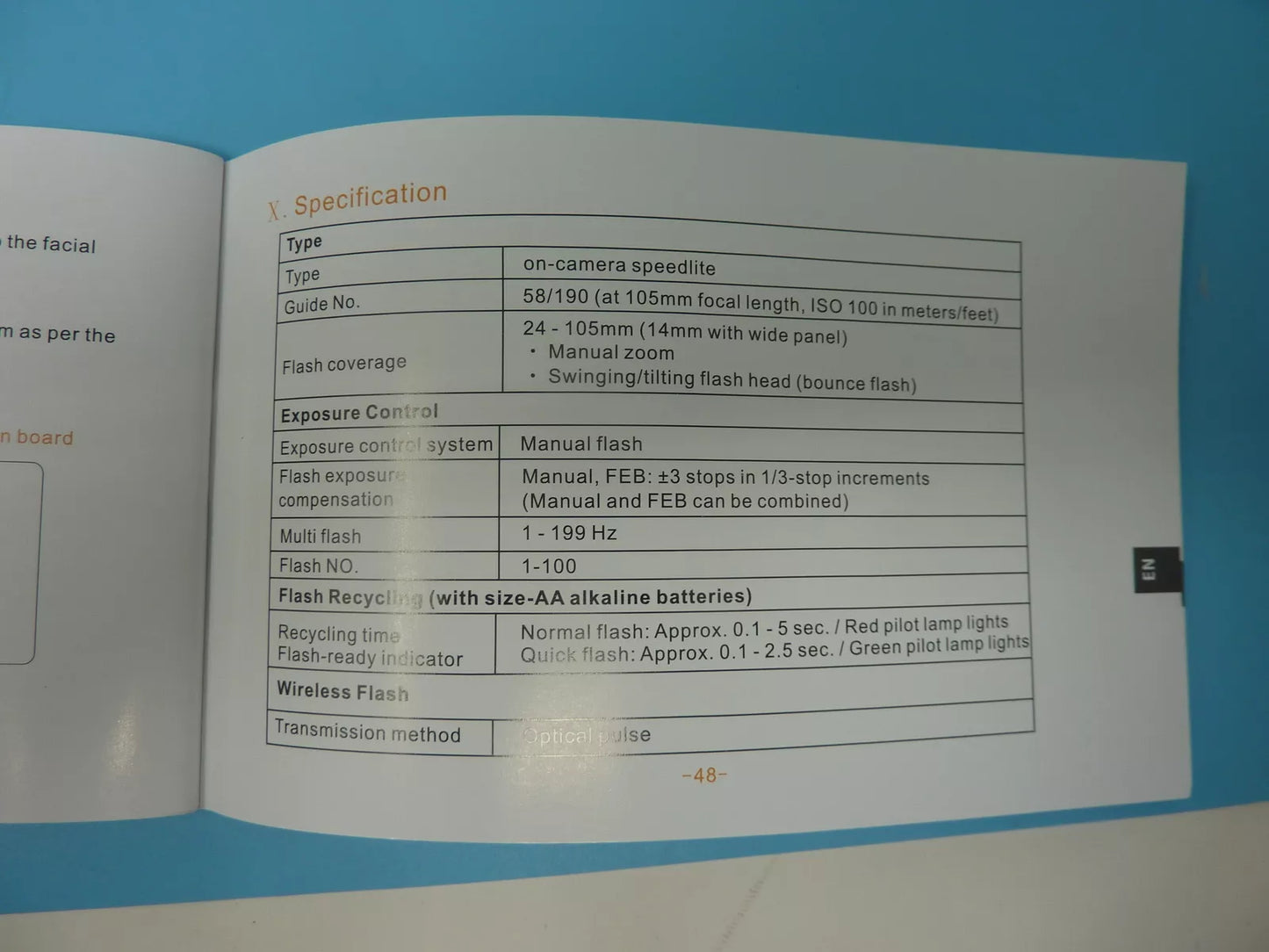 TRAVOR SL-568 SPEEDLITE FLASH